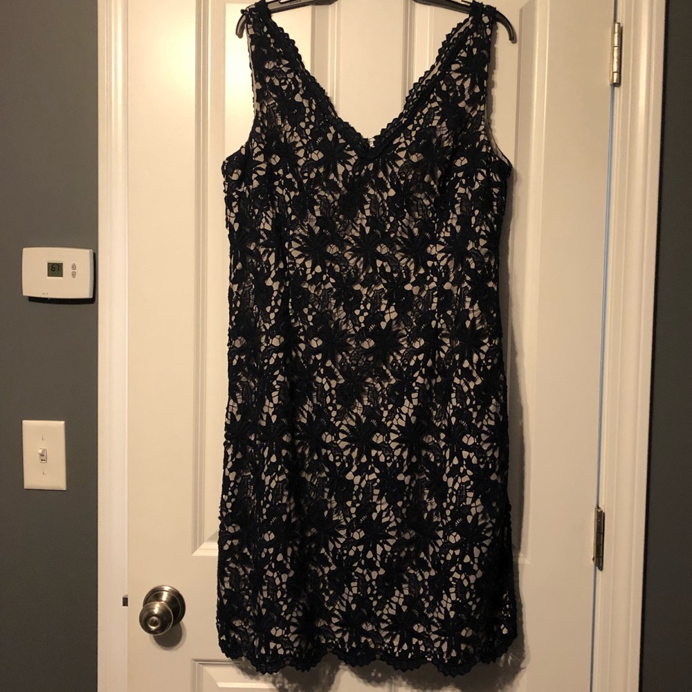 AT lace overlay dress